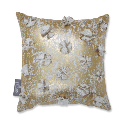 Floral Cotton Throw Pillow