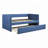 Upholstery Wooden Frame Daybed with Pull Out Trundle-297370072