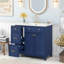 Teece 36'' Single Bathroom Vanity with Solid + Manufactured Wood Top-993053379