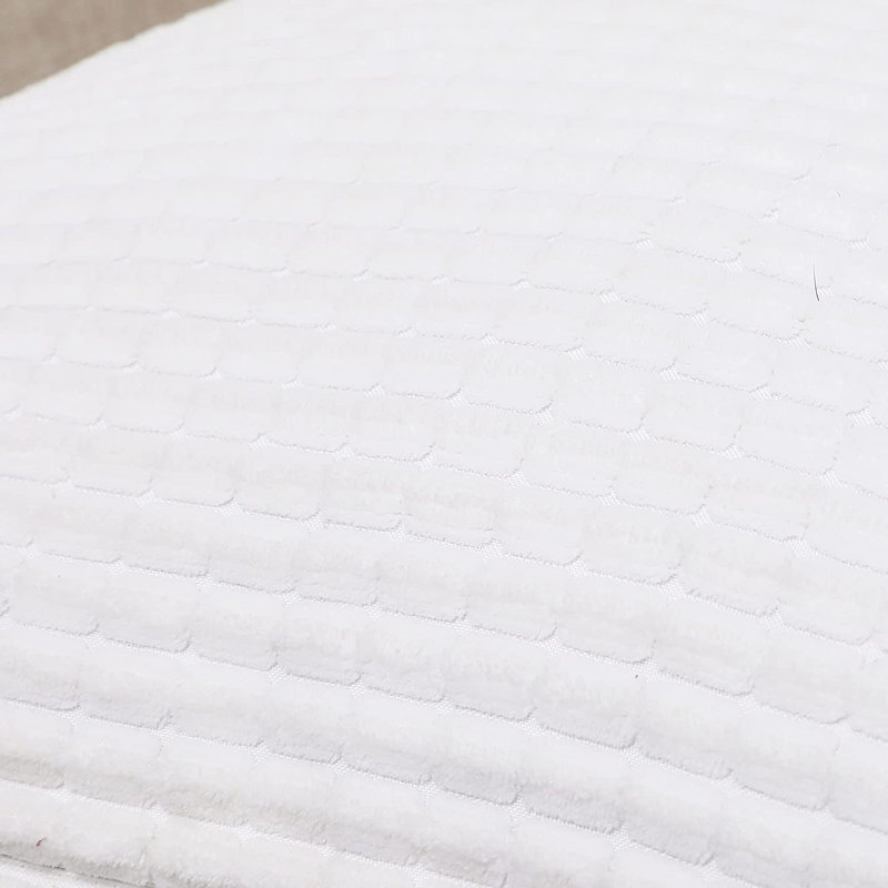 Bright White Corduroy Euro Pillow Covers Set of 2