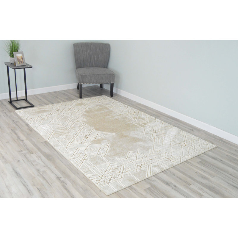 Abstract Indoor Rug, Rectangle 5'3" x 7'6"