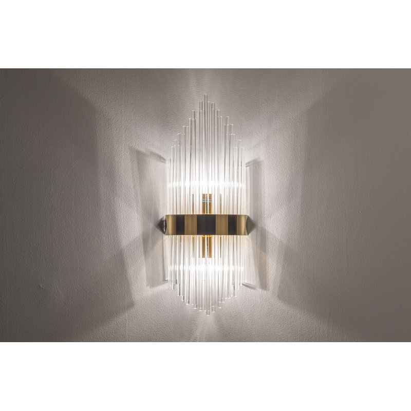 Misuri Flush Mounted Sconce, 55cm H x 23cm W x 23cm D