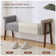 Lovice Polyester Blend Upholstered Bench
