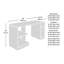 Bureau de jeu, finition blanche