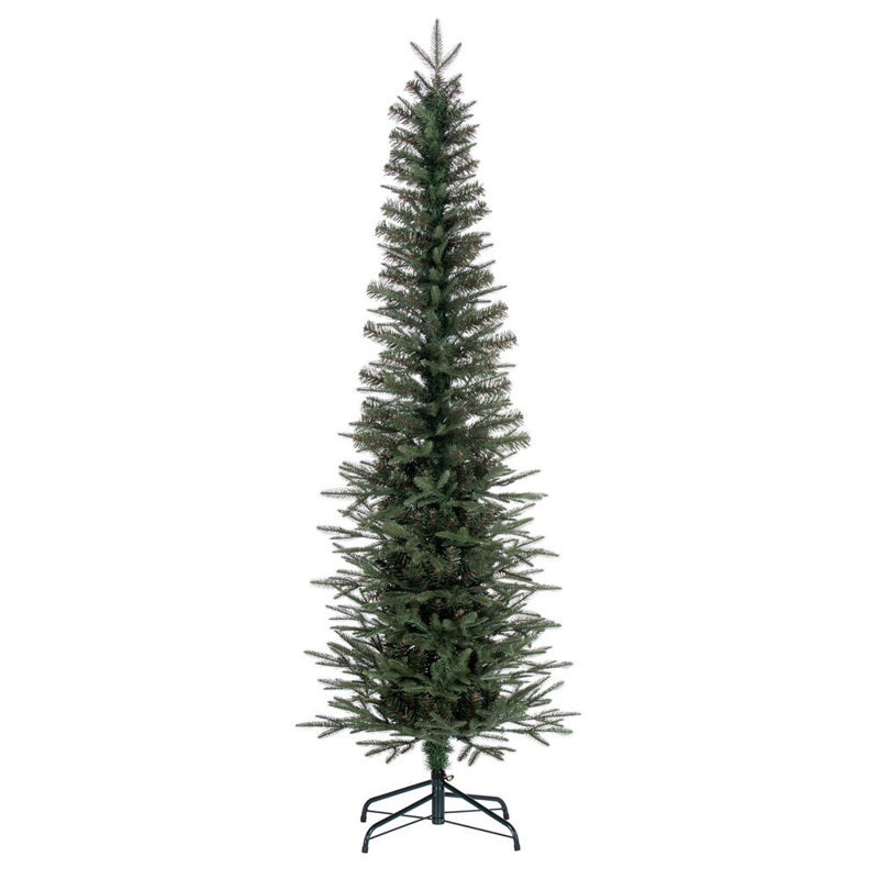 Sapin de Noël artificiel filiforme vert, 6,5 pi x l 28 po