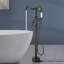 Robinet de baignoire autoportant à poignée simple avec douchette à main Topcraft, bronze huilé-51724470