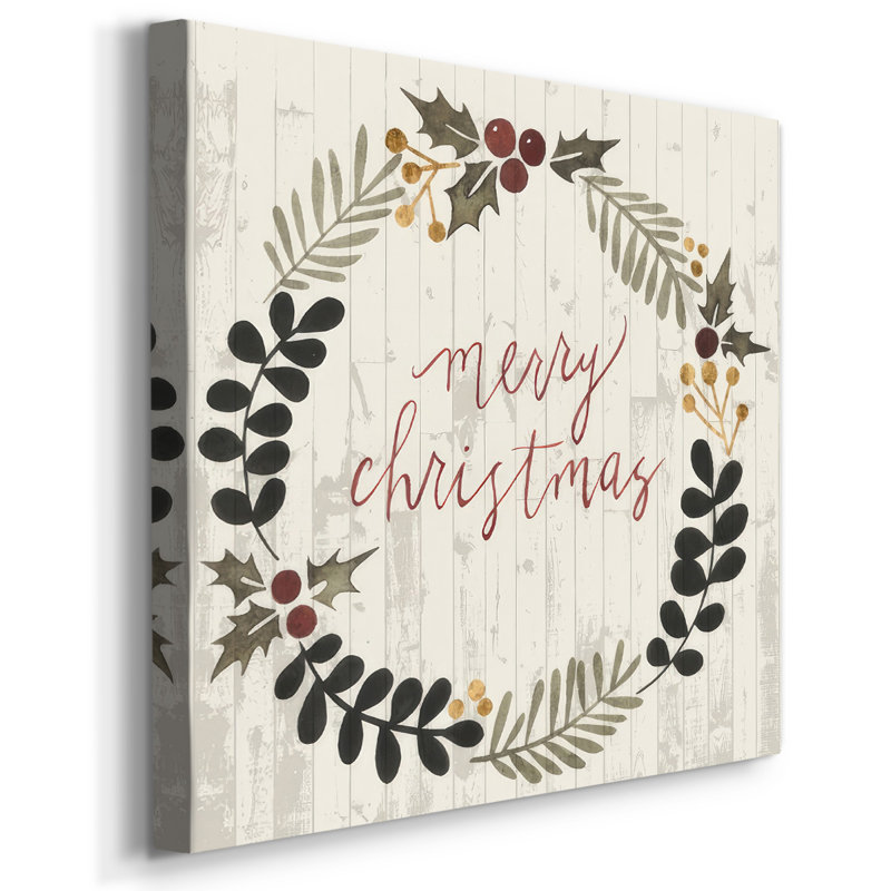 " Rustic Christmas III ", 10" H x 10" W x 1.5" D