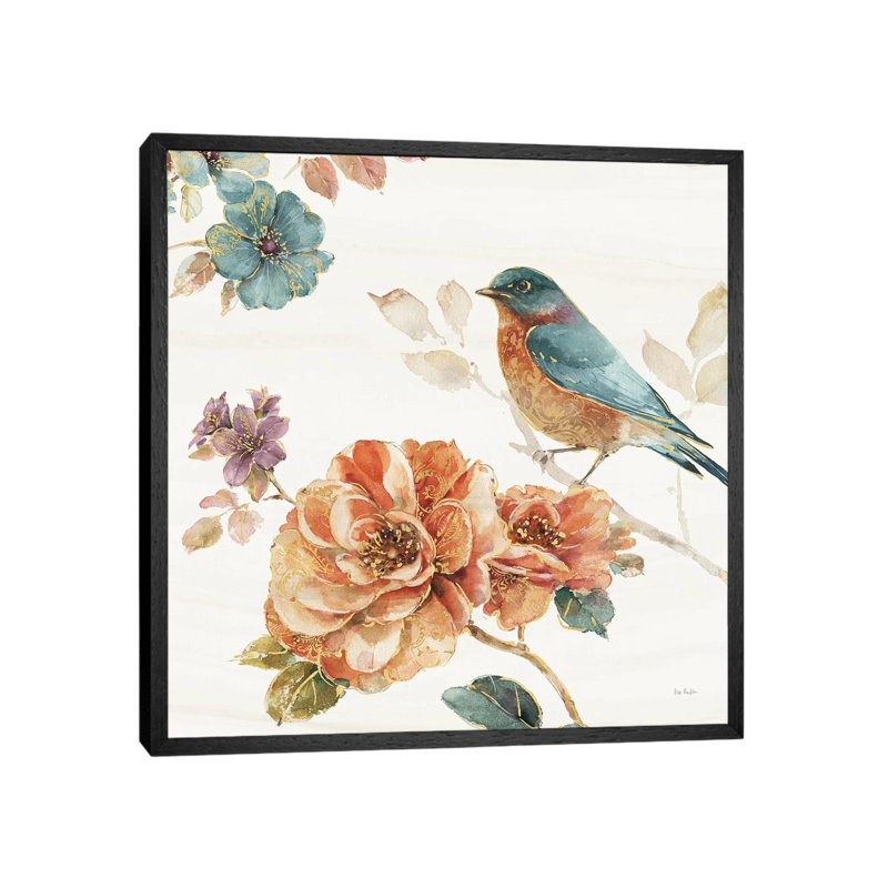 Spiced Nature III Soft White by Lisa Audit - Painting on Canvas, Black Framed, 93.98cm H x 93.98cm W x 3.81cm D