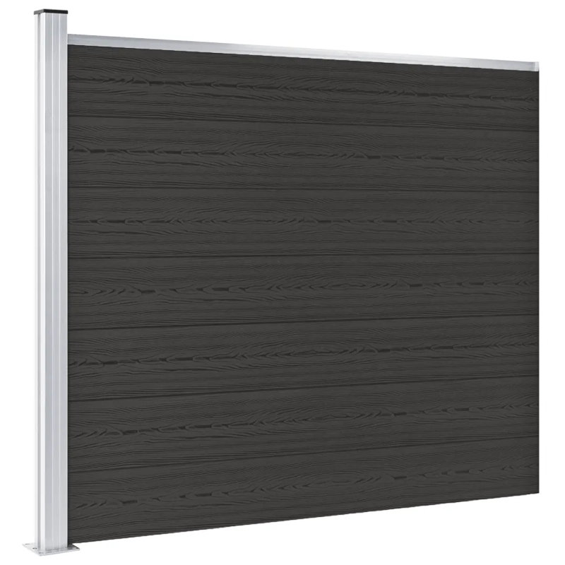 Panneau de clôture vidaXL WPC 68,9 x 57,5 po, Gris