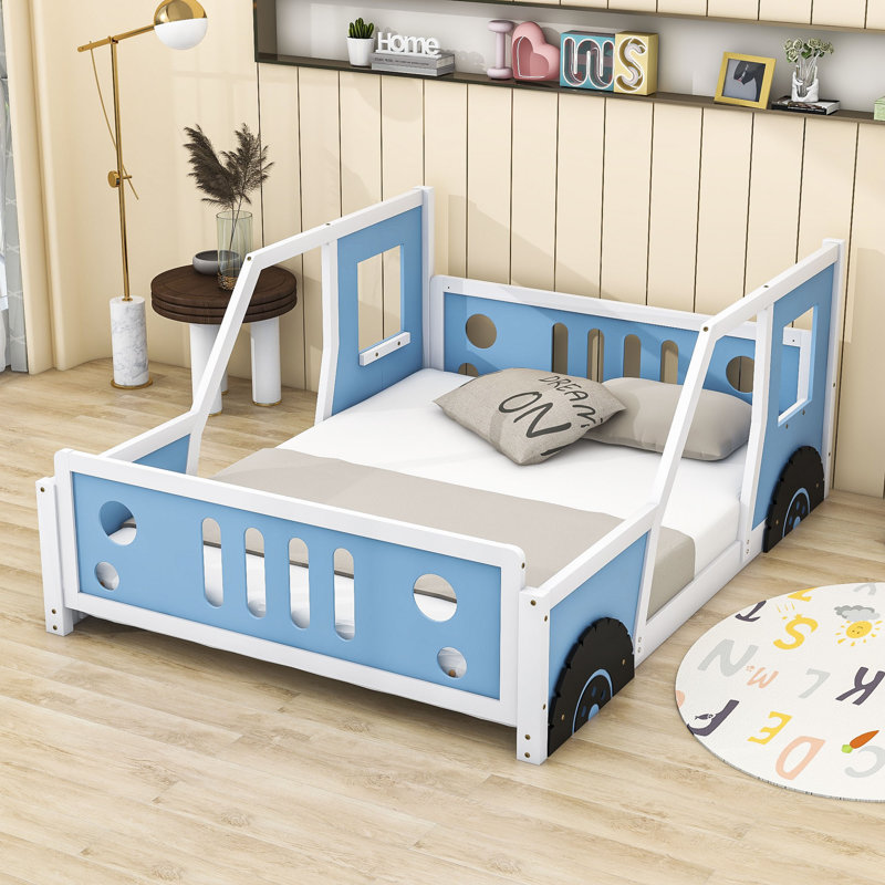 Abdulnasir Full Cars Bed by Zoomie Kids, Blue