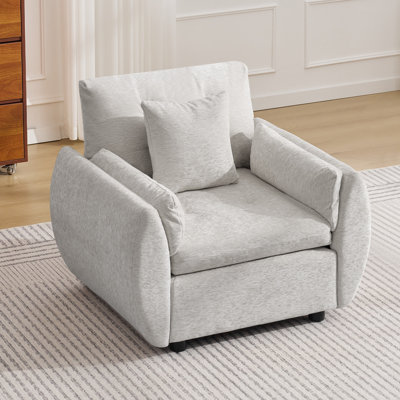 Accent Chair with Ottoman Set