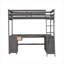 Lit mezzanine avec bureau en U, tiroirs et tablettes de rangement-106847900-106847898