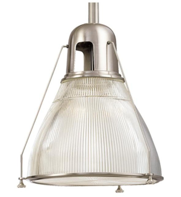 Haverhill 1 - Light Pendant, Satin Nickel, Ribbed