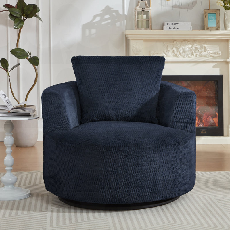 Fauteuil d'appoint pivotant à 360 ° compressible - siège moderne et confortable pour salon, bureau, appartement