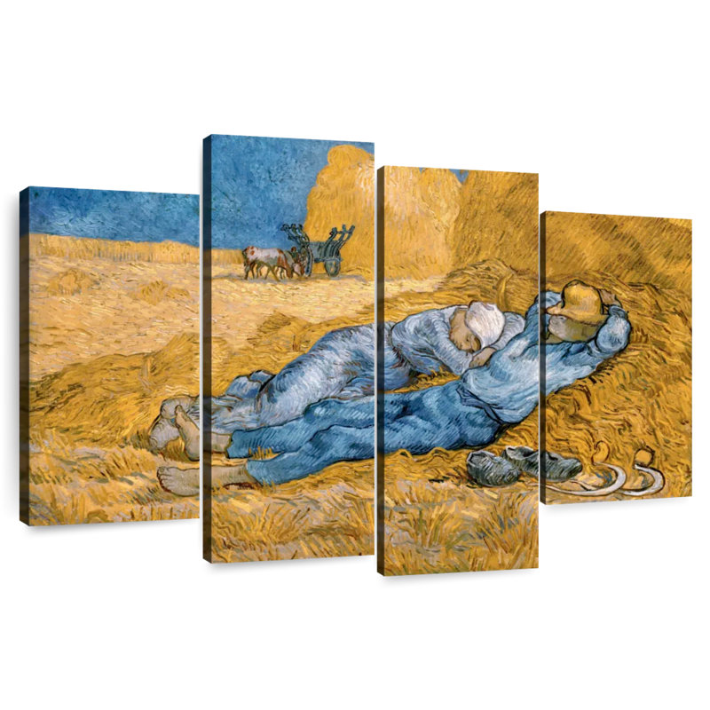 Leisha Noon Or The Siesta After Millet, 32" H x 52" W