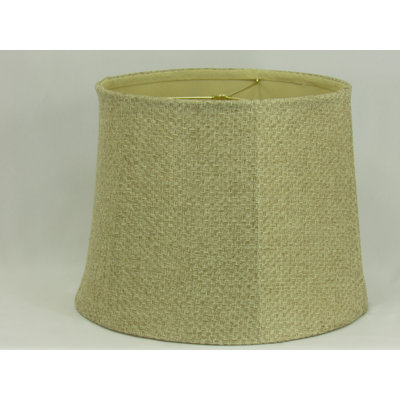 Abat-jour tambour en coton H 9,5 po (araignée) vert