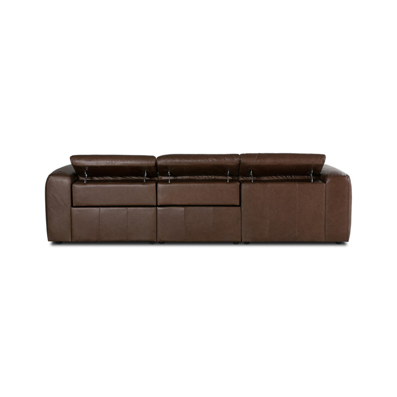Radley Leather Modular and Reclining Sofa & Chaise, Left Hand Facing, Sonoma Coco Top Grain Leather