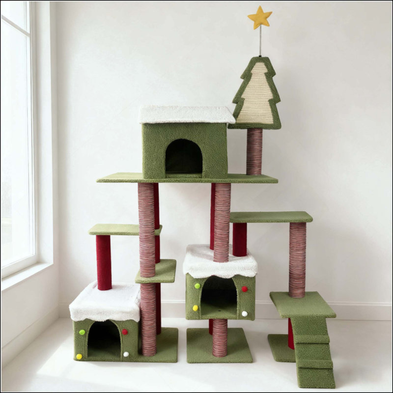Tour de Noël pour chats d'intérieur