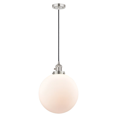 Luminaire suspendu à globe unique à 1 lumière
