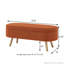 Banc de rangement avec repose-pieds ovale Luxury-404357790