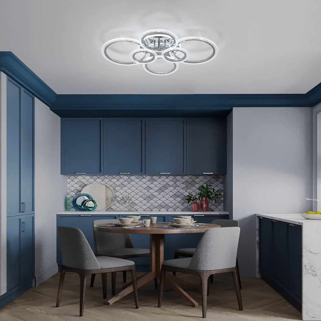 Chayenne 6 - Light 80cm Semi Flush Mount