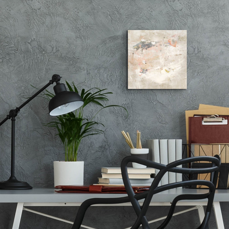 Art mural en verre Wrought Studio ™ «Desert Rain» par Suzanne Nicoll, H 12 po x l 12 po x P 0,13 po