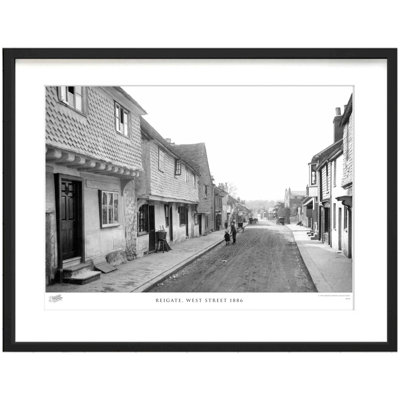Reigate, West Street 1886 by Francis Frith - Single Picture Frame Print