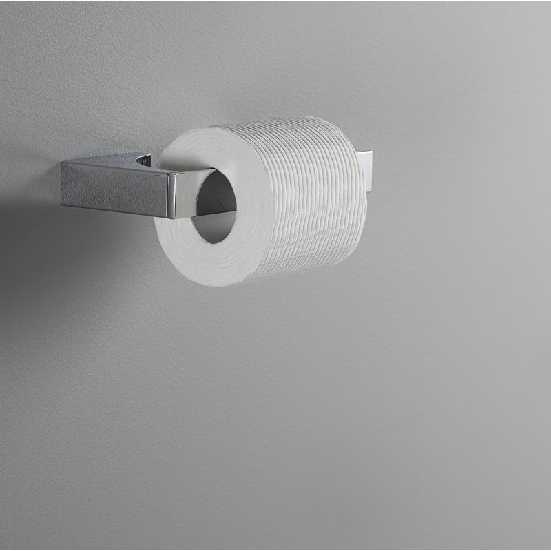 Minimal Toilet Tissue Holder, Polished Chrome