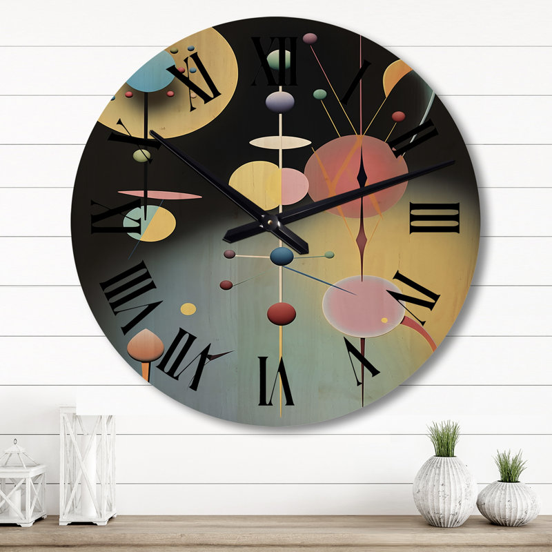 Horloge murale en bois massif Pellenberg, Grand