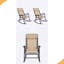 Ensemble de 2 chaises berçantes pliantes pour le patio-850289064