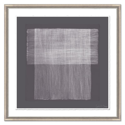 Plum Crosshatchings, Square II Print by Leslie Snipes