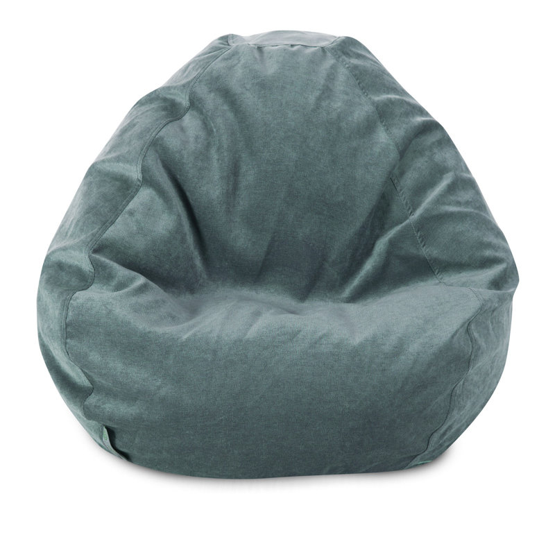 Fauteuil à billes standard, Azur, H 22 po x l 28 po x P 28 po, Sergé polyester