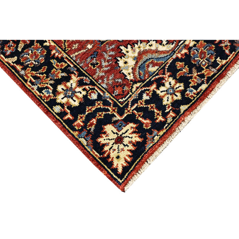 Hand Knotted Wool Oriental Area Rug, Runner 2'6" x 16'