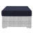 Convene Outdoor Patio Rectangular Ottoman-1462314815