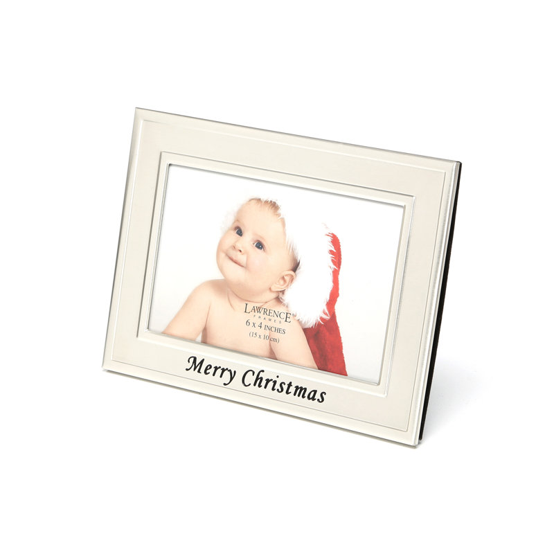 Satin Silver Metal Embossed Picture Frame