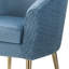 Fauteuil demi-tonneau en cuir fleur 28 po-589181530