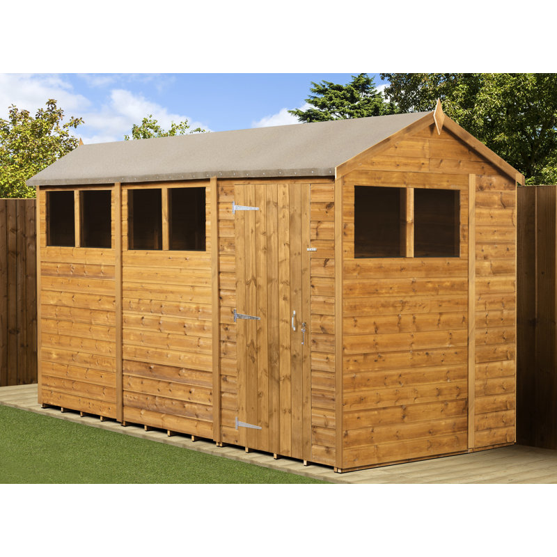 Modular Apex Garden Shed  12X6 No Windows, Yes