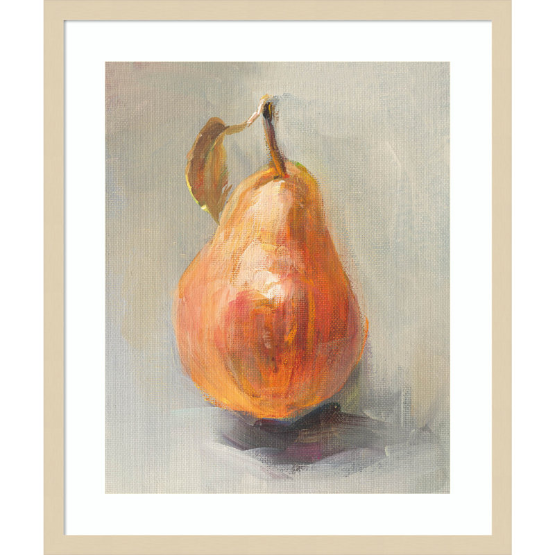 «Pear Still Life II» par Danhui Nai, impression sur bois encadrée, H 25 po x l 21 po