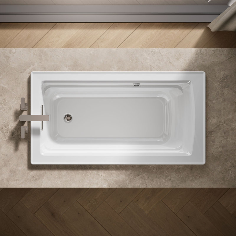 Archer 60" x 32" Soaking Bathtub, White