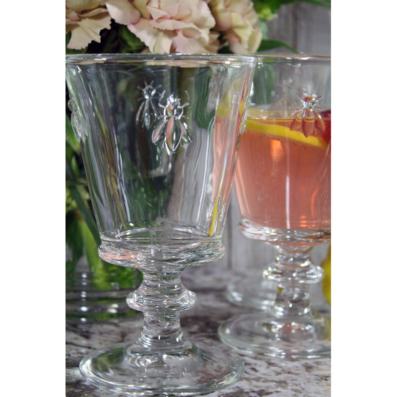 Napoleon Bee 12 oz. Crystal Goblet, 12 oz, Clear