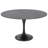 Heatherton Round Dining Table with Resin Top Kitchen Table and Black Stainless Steel Pedestal Base Seats 2-6 Person-1221090340-1221090341-1221090338