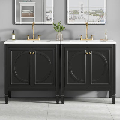Bathroom Vanity with Double Sink Combo Set
