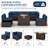 Treyshun Wicker 6-Person Sectional Conversation Sets with Cushions-1142133819-1153797341