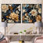 Hartle - Ensemble de 2 collages carrés floraux-101849680-101849685