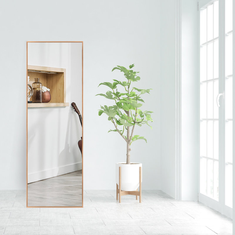 Miroir de plancher Lekha, Or