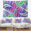 Tapisserie abstraite en forme de fleur de verre abstrait-28495809