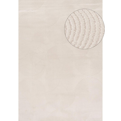 Carmel Modern Arc Cream Area Rug