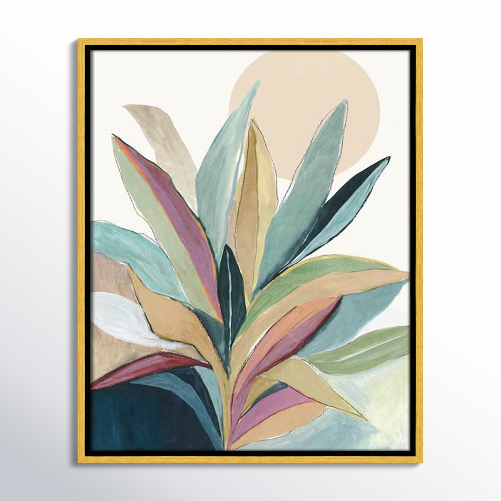 Gold Floater Framed, No Mat, 21.5" H x 17.5" W x 2" D