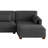 Maelina 7 - Piece Upholstered Gray Corduroy Modular Sectional Sofa with Pillow Back and Removable Ottoman-108111416