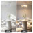 1 - Light LED Unique/Statement Fabric Semi Flush Mount Ceiling Light